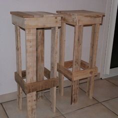 Tabouret en palette