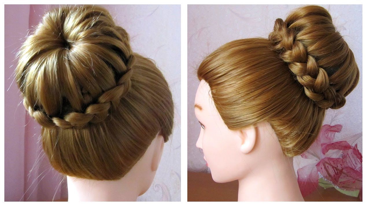 Chignon facile et rapide cheveux mi long