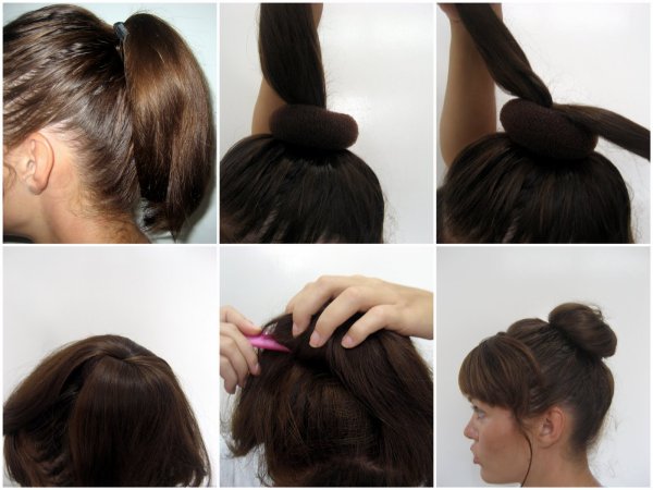 Faire un chignon avec donut