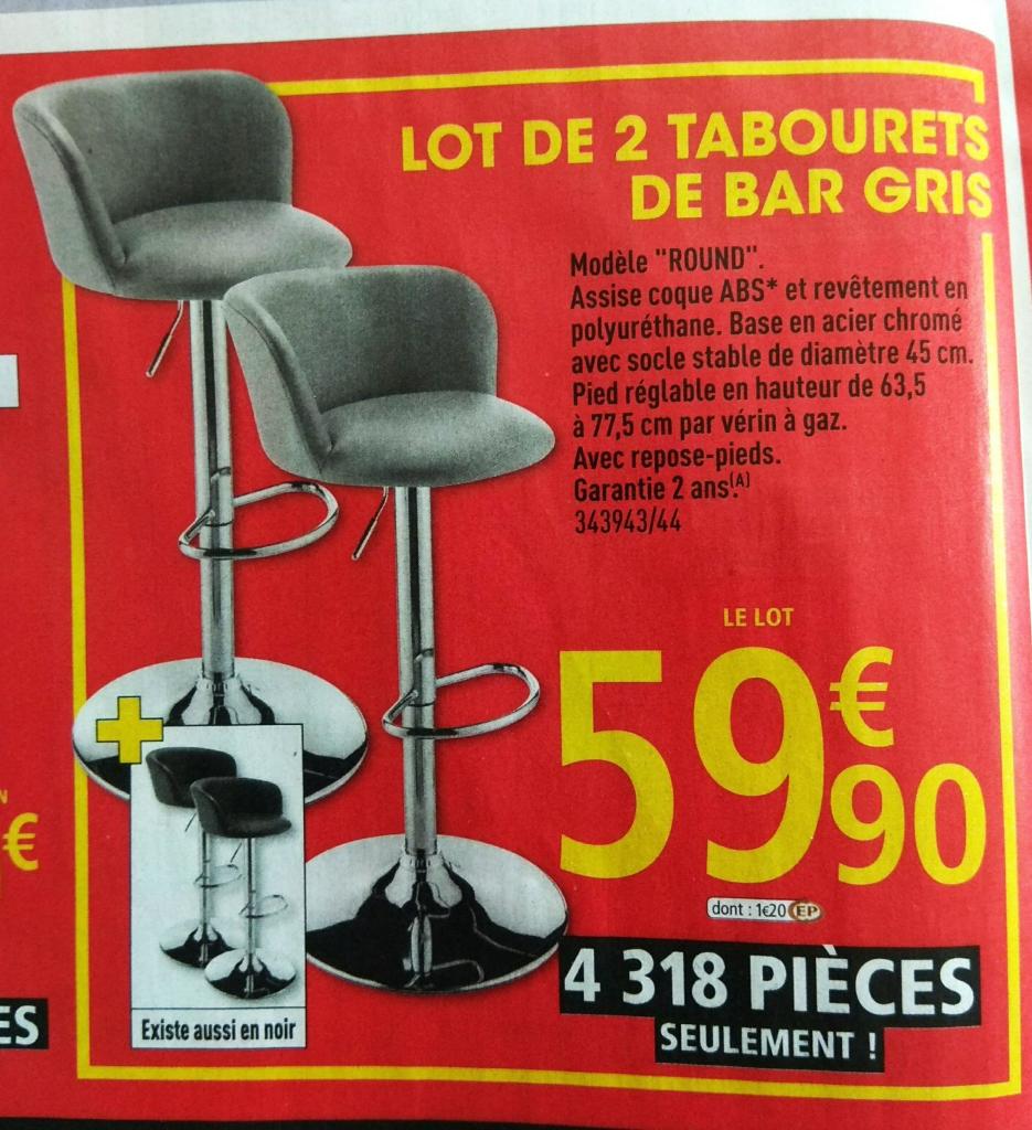 Tabouret de bar brico depot