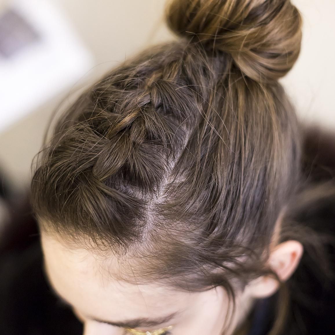 Chignon avec bun