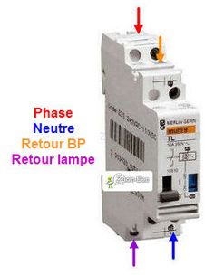 Schema branchement telerupteur schneider