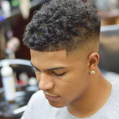 Coupe de cheveux homme noire