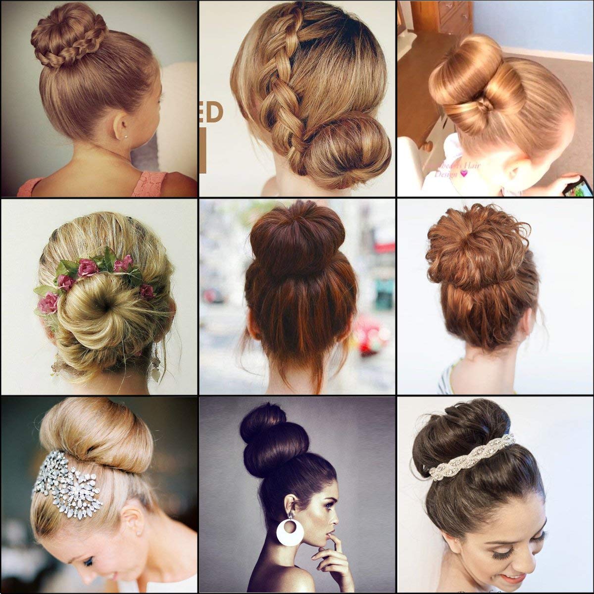 Chignon bun avec donut