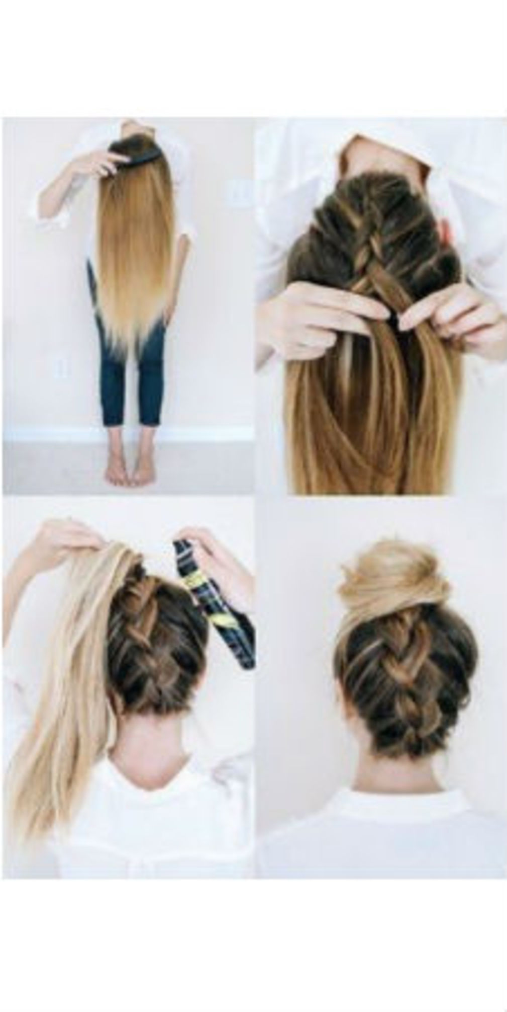 Comment faire un chignon tressé