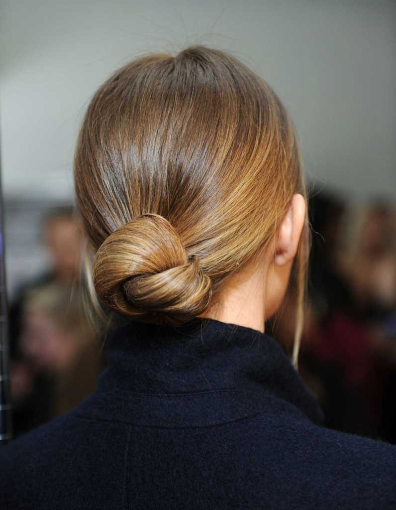 Chignon cheveux fins