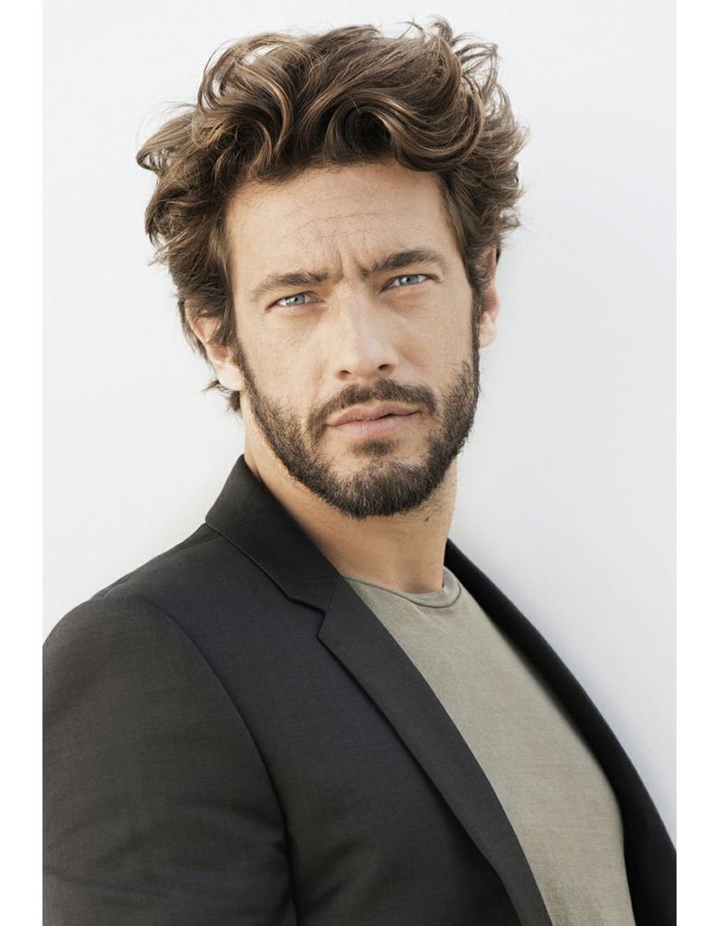 Coupe de cheveux long dégradé homme