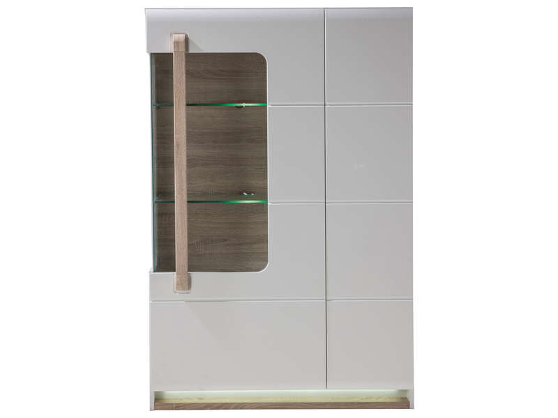 Vitrine blanc laque conforama