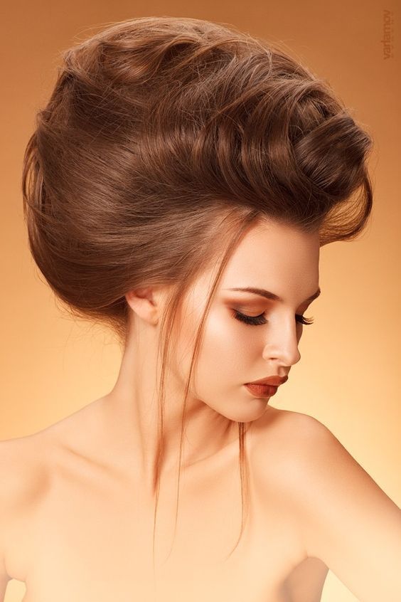 Chignon avec volume