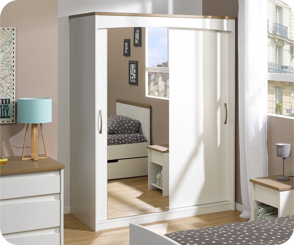 Armoire 2 portes focus/box blanc