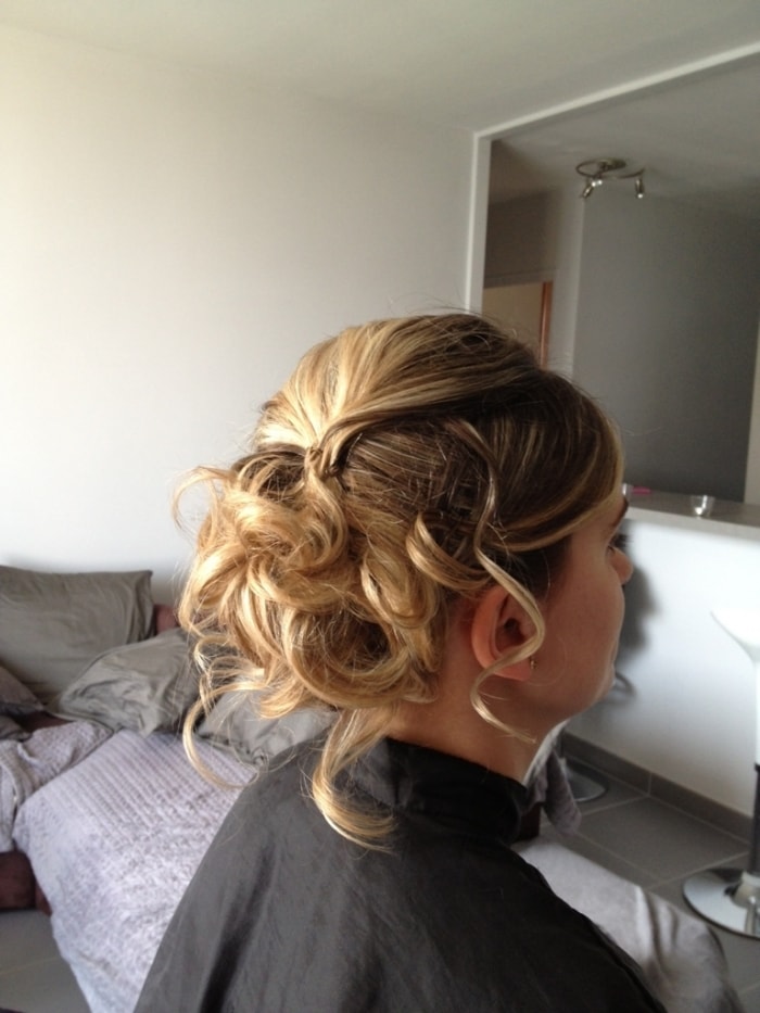 Chignon bas cheveux fins