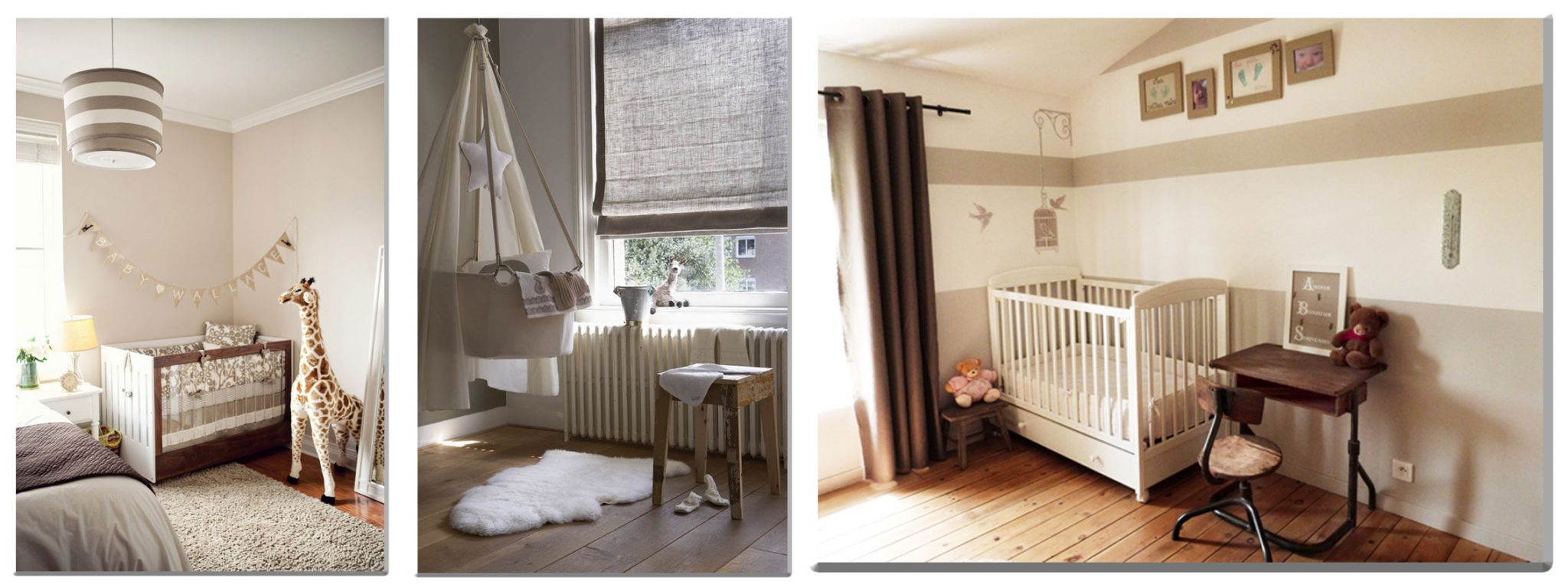 Chambre bébé beige taupe