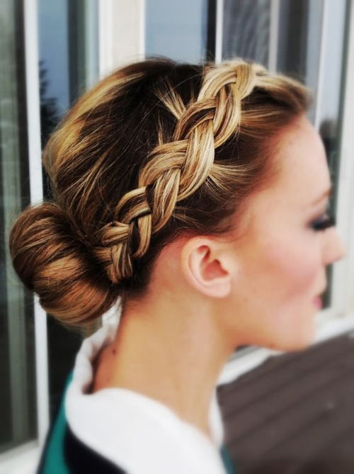 Chignon bas tresse