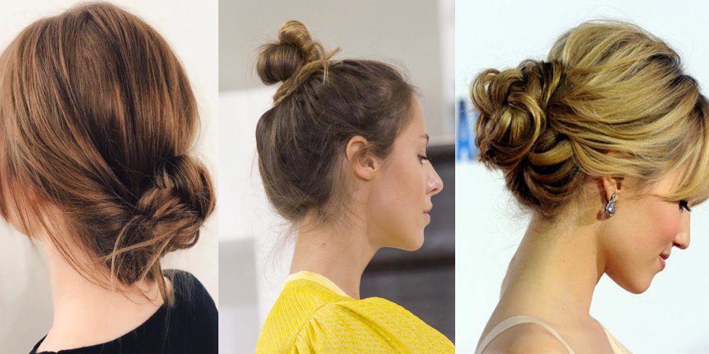 Chignon volume cheveux fins