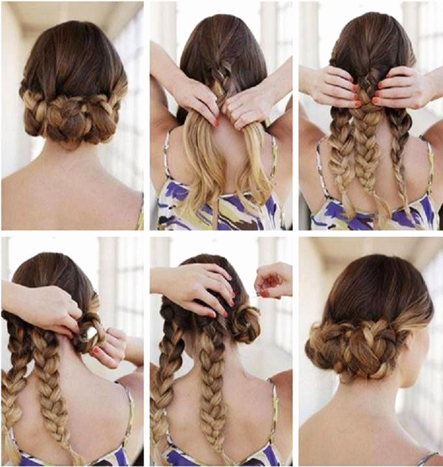 Chignon facile avec tresse