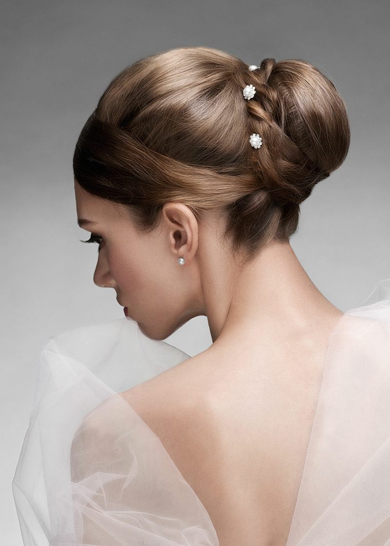 Chignon bun mariage