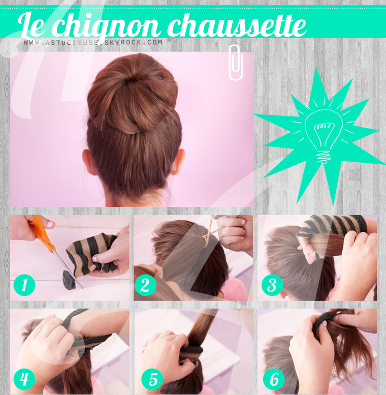 Aide pour chignon