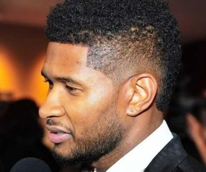 Coupe de cheveux dégradé homme noir