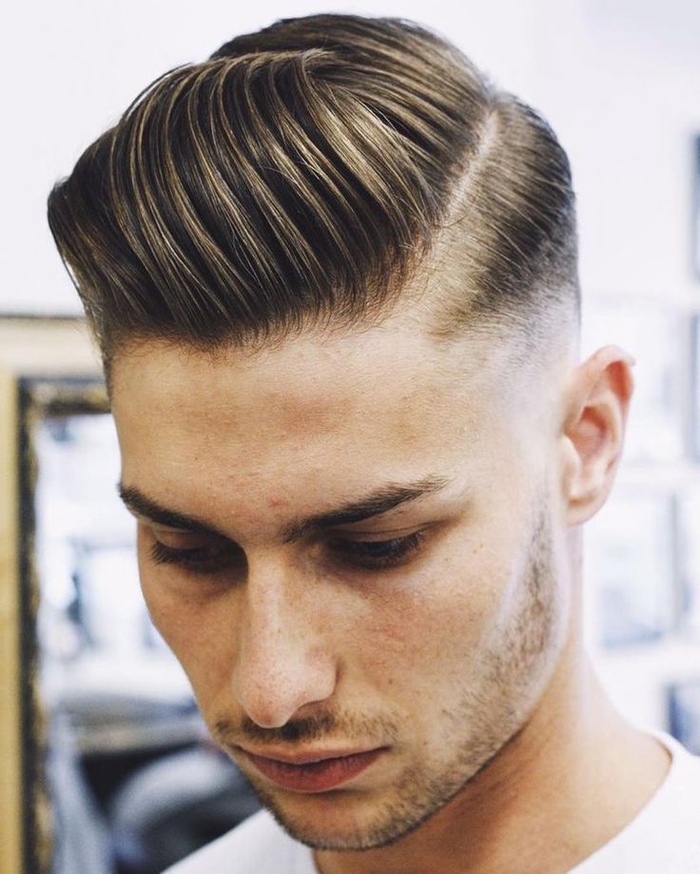 Coupe raie homme