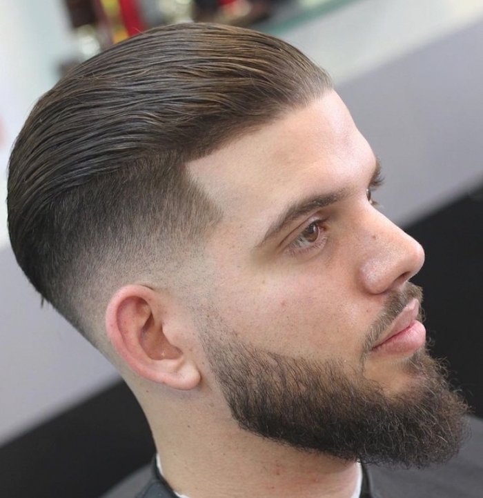 Coiffure homme degradé bas