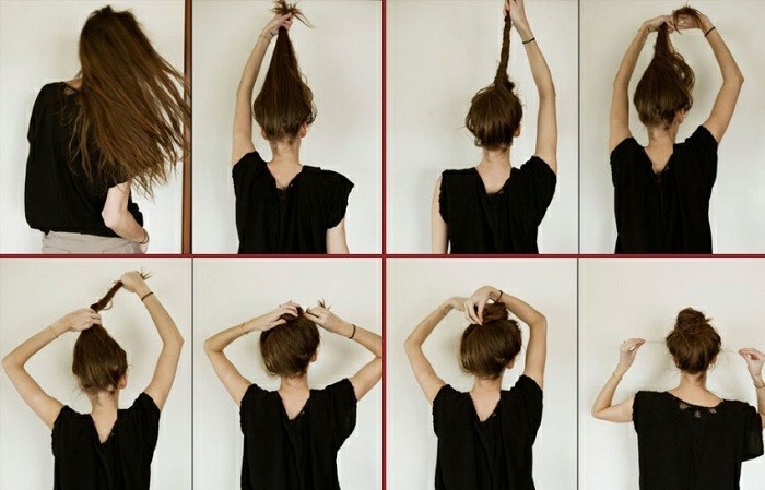 Chignon decoiffé facile