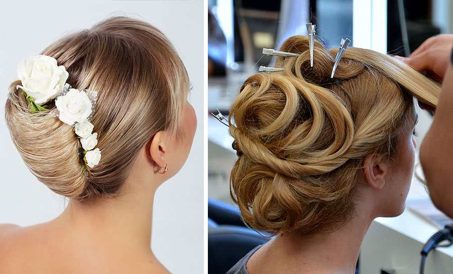 Coiffure de chignon