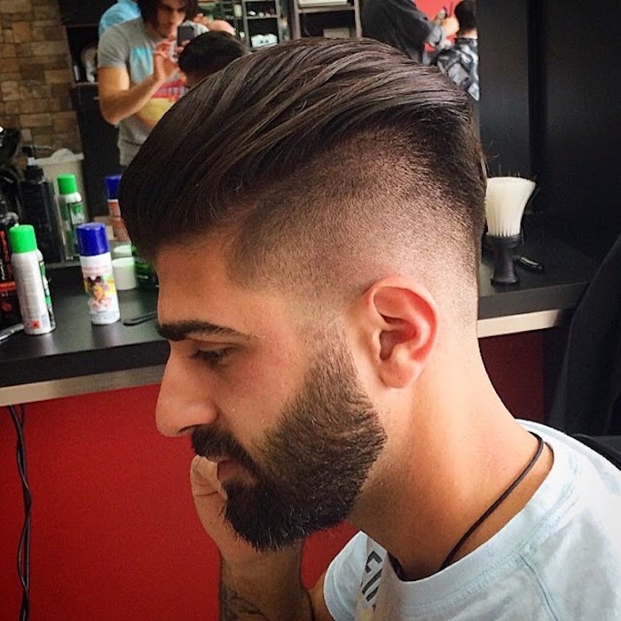 Contour homme cheveux