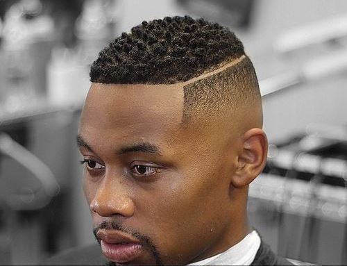 Coupe homme noir dégradé