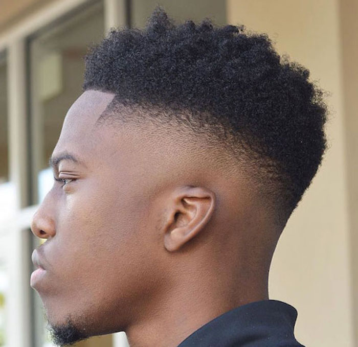 Coupe homme afro dégradé