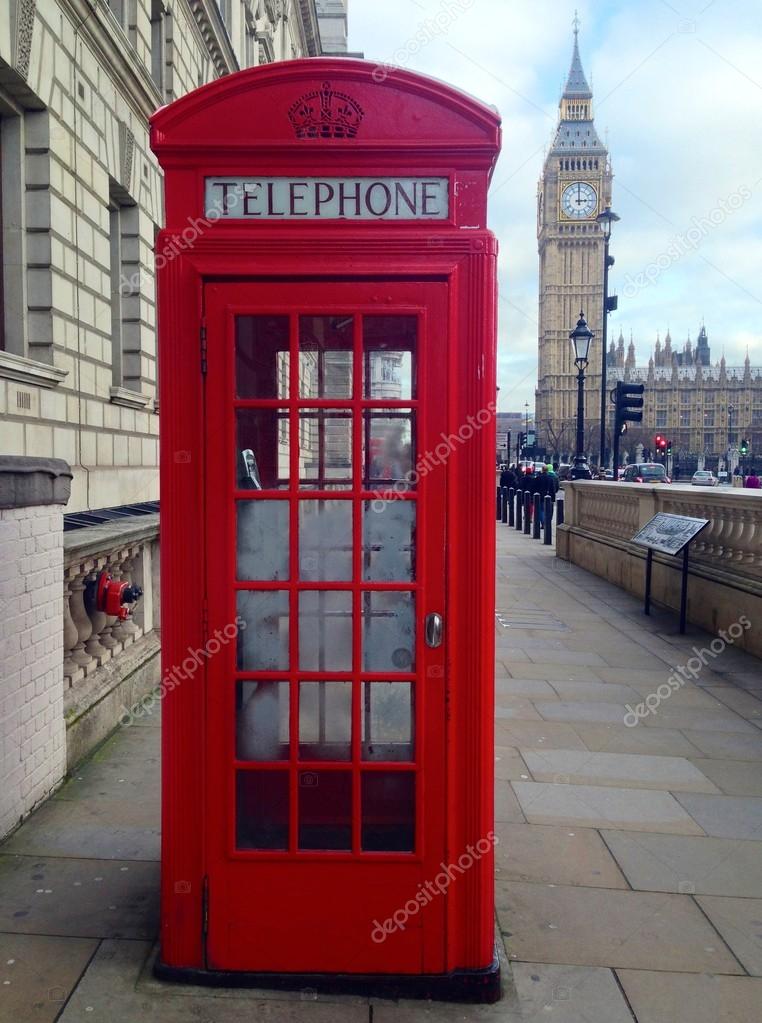 Cabine téléphonique anglaise big ben