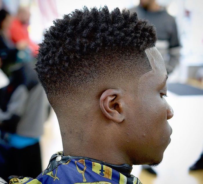 Coiffure homme black dégradé