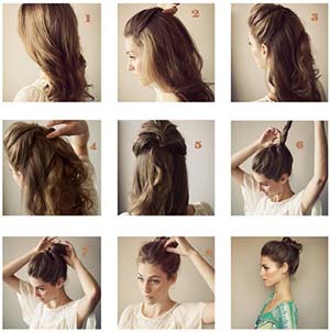 Chignon flou facile