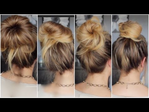 Coiffure chignon bun