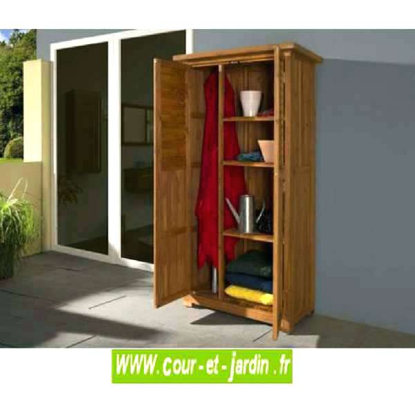 Armoire exterieur balcon bois