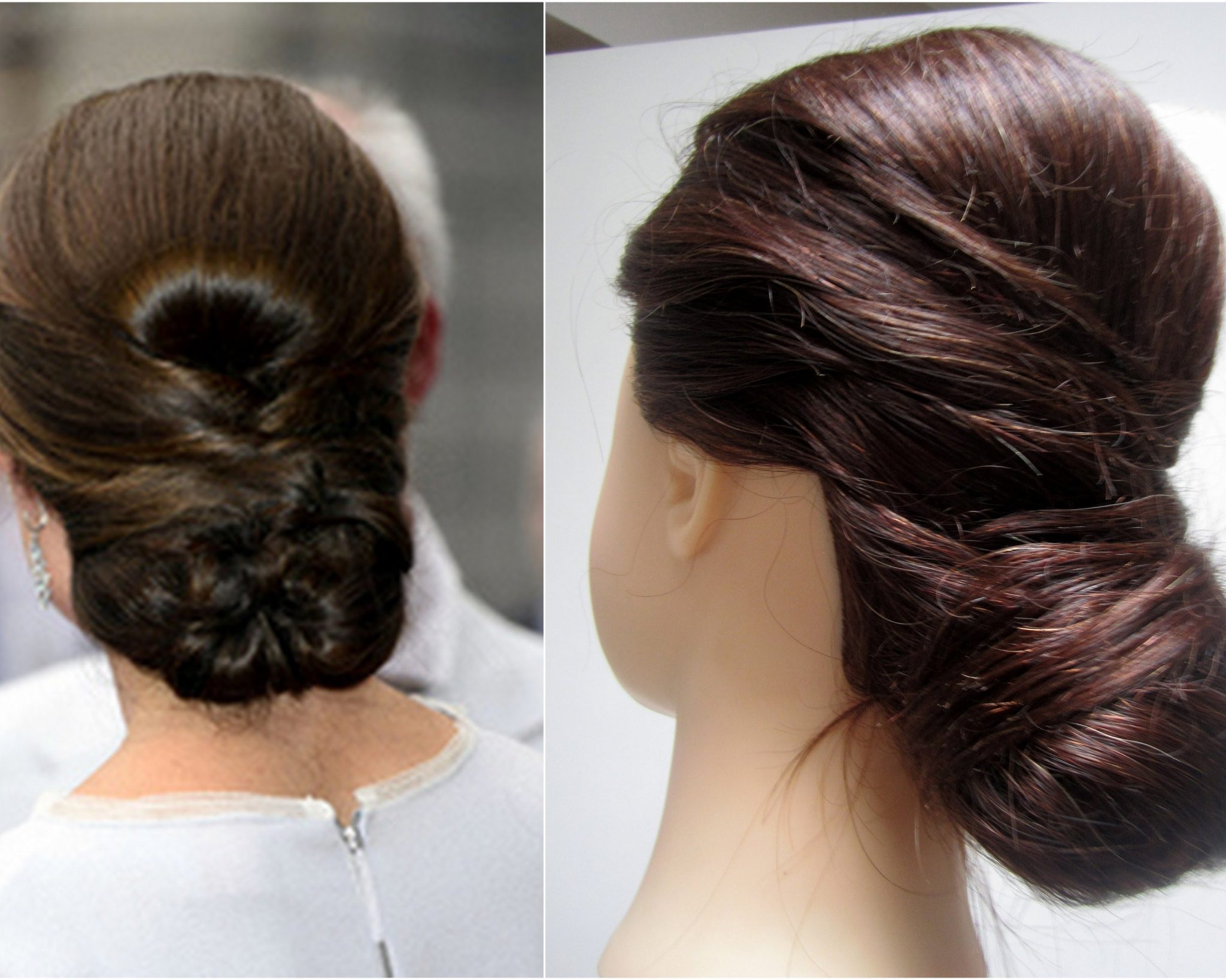 Chignon bun bas