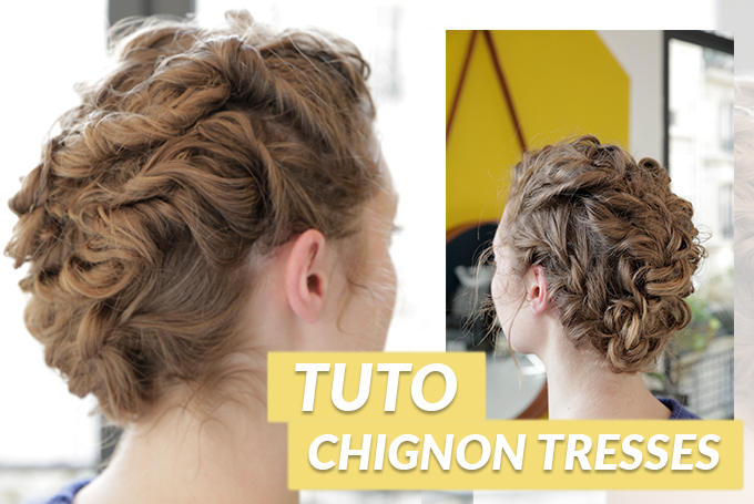 Tuto chignon haut flou