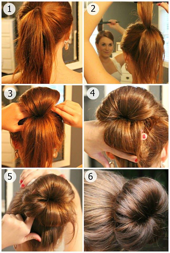 Model chignon simple