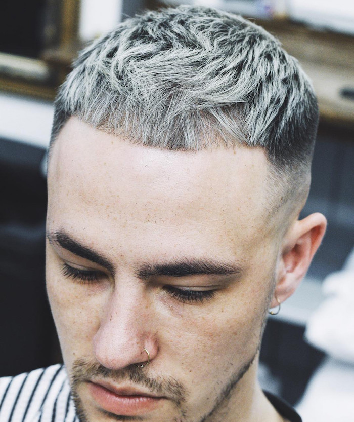 Coupe homme blond court