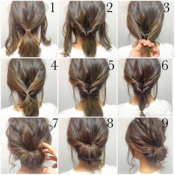 Chignon romantique facile