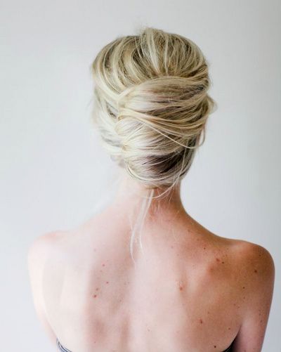 Chignon facile cheveux fins