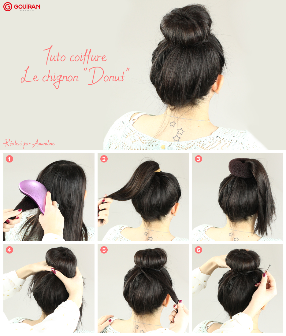 Faire un chignon avec un donut