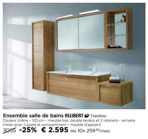 Meuble salle de bain allibert promo