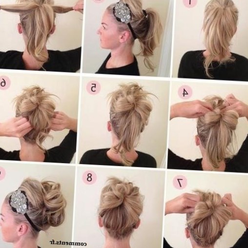 Chignon cheveux mi long et fin